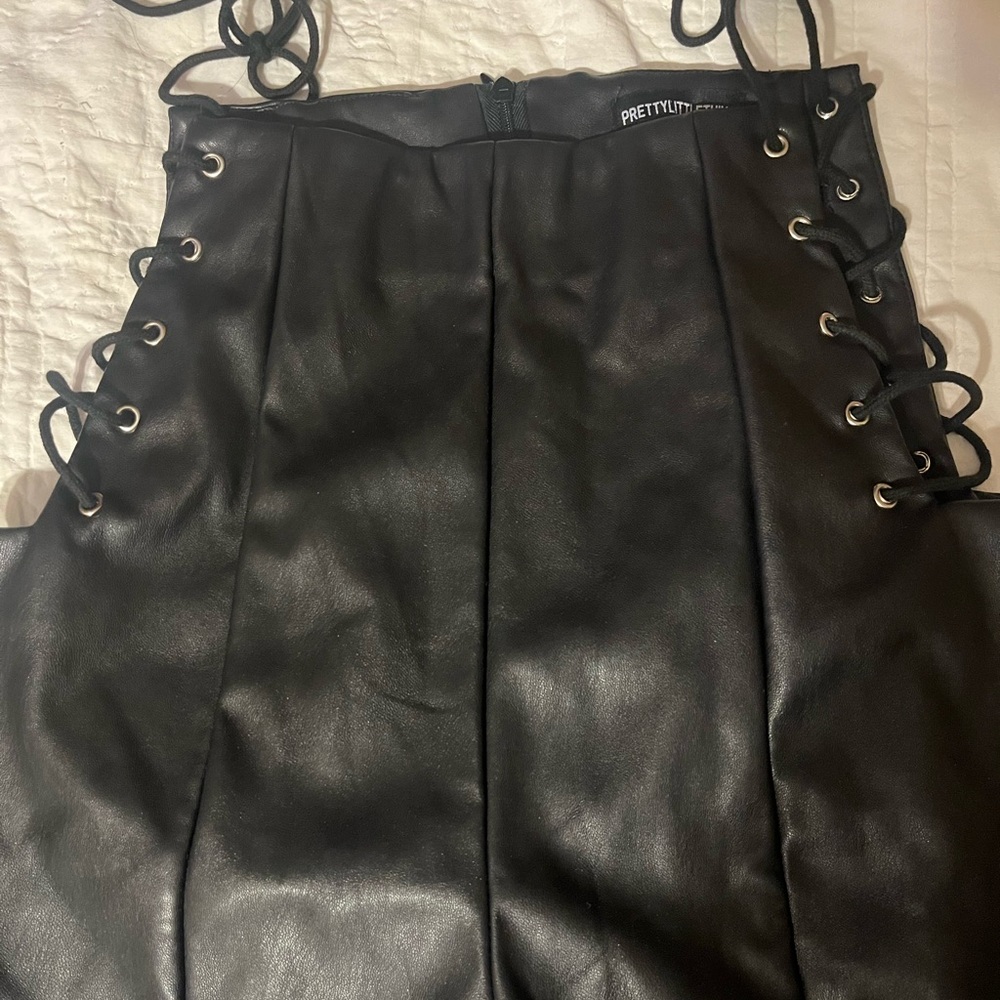 PrettyLittleThing Black Wide Leg Pants